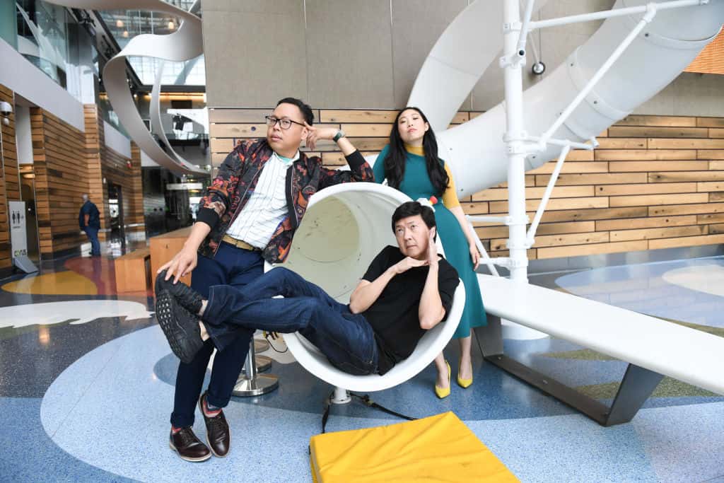 Santos, Ken Jeong and Awkwafina touch down in Toronto to celebrate the release of "Crazy Rich Asians"