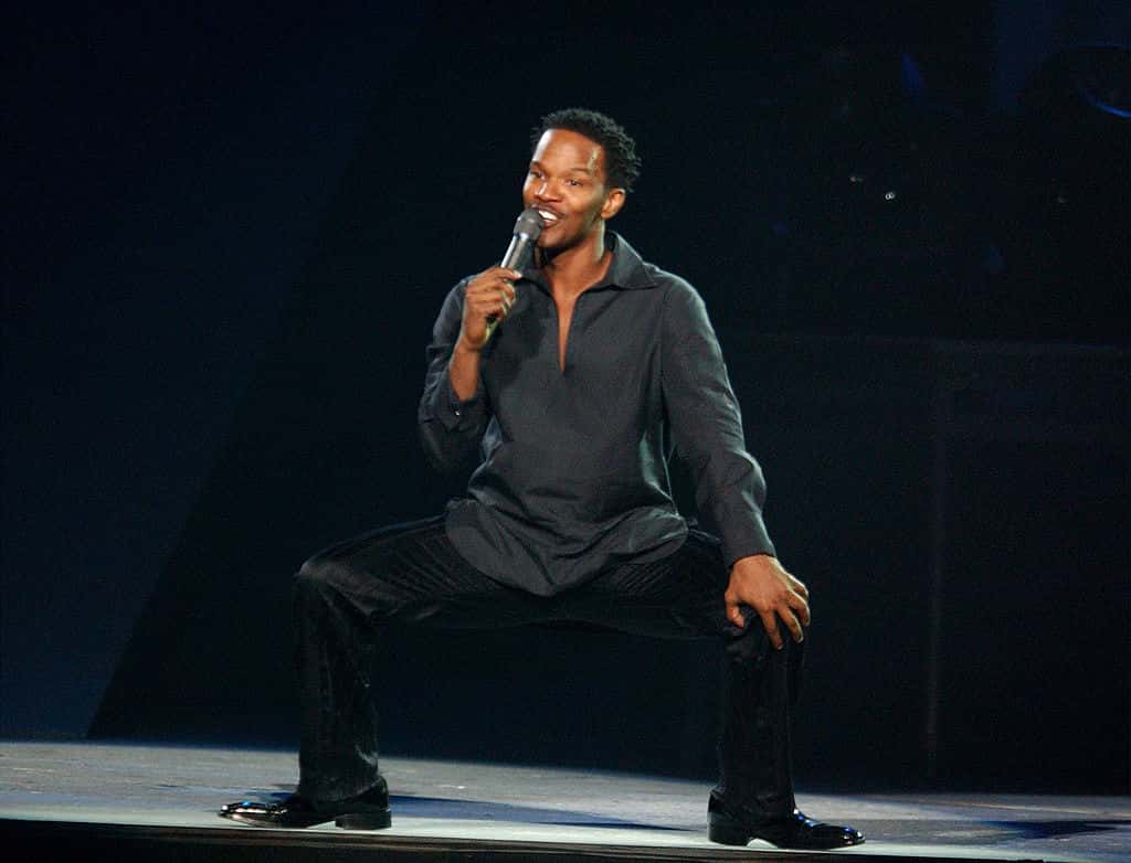 Actor Jamie Foxx performs at the 7th Annual Andre Agassi Charitable Foundation