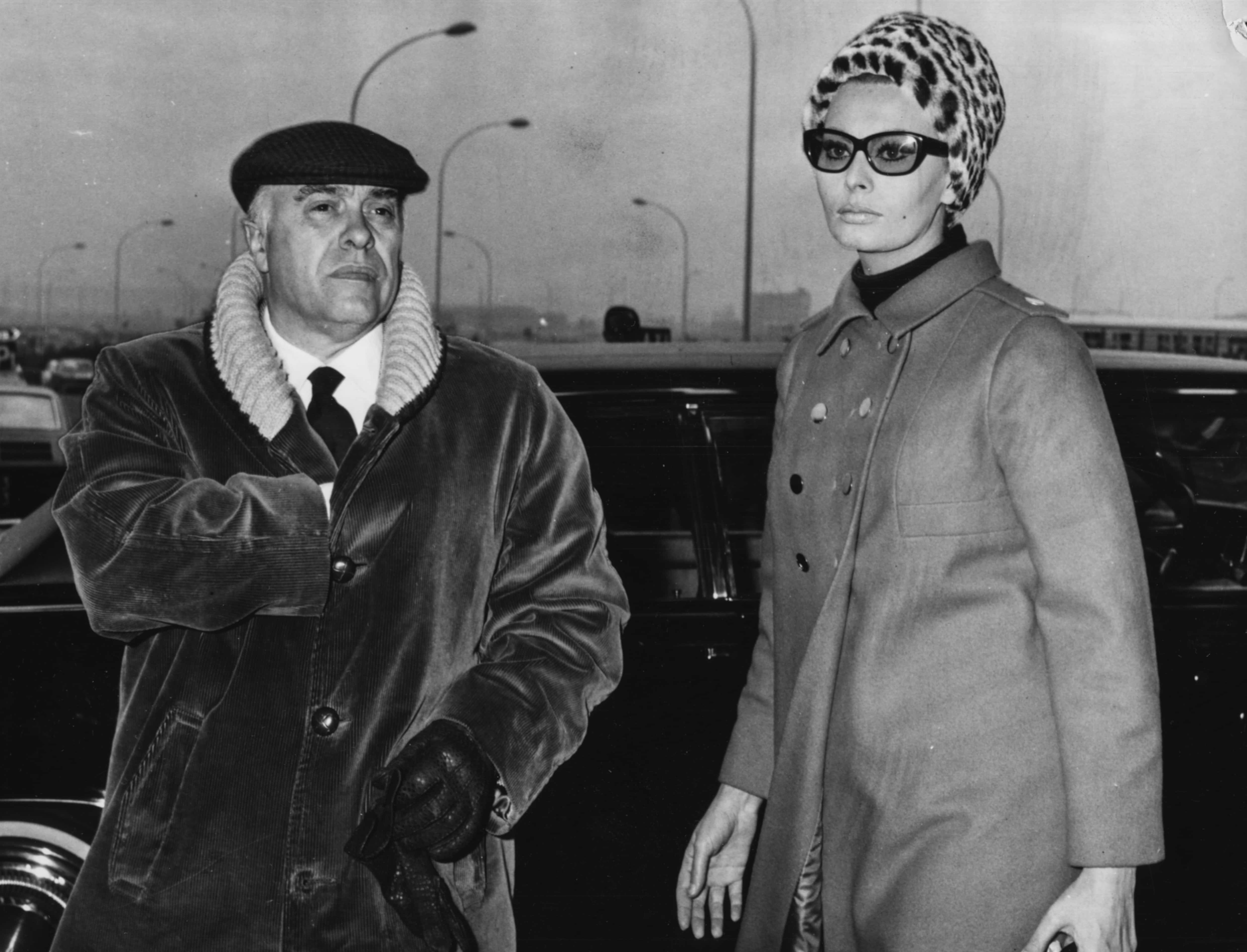 Actress Sophia Loren and her husband Carlo Ponti