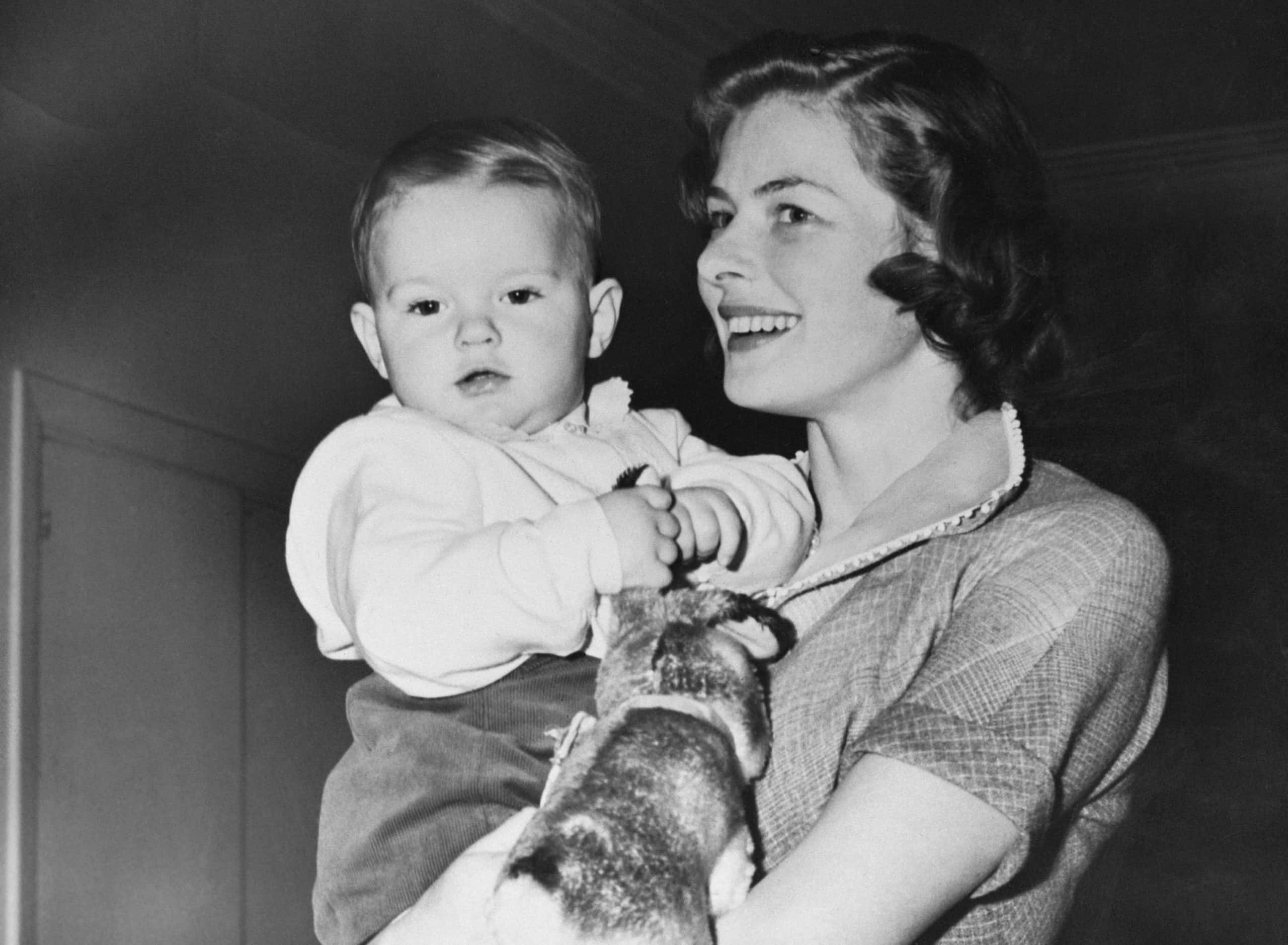 Ingrid Bergman and son