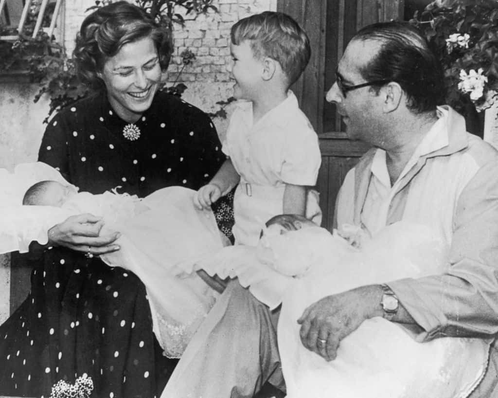 Ingrid Bergman, Roberto Rossellini and their children