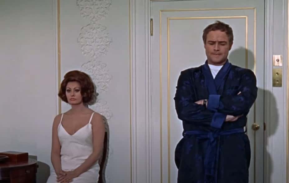 A screenshot of the movie A Countess from Hong Kong 