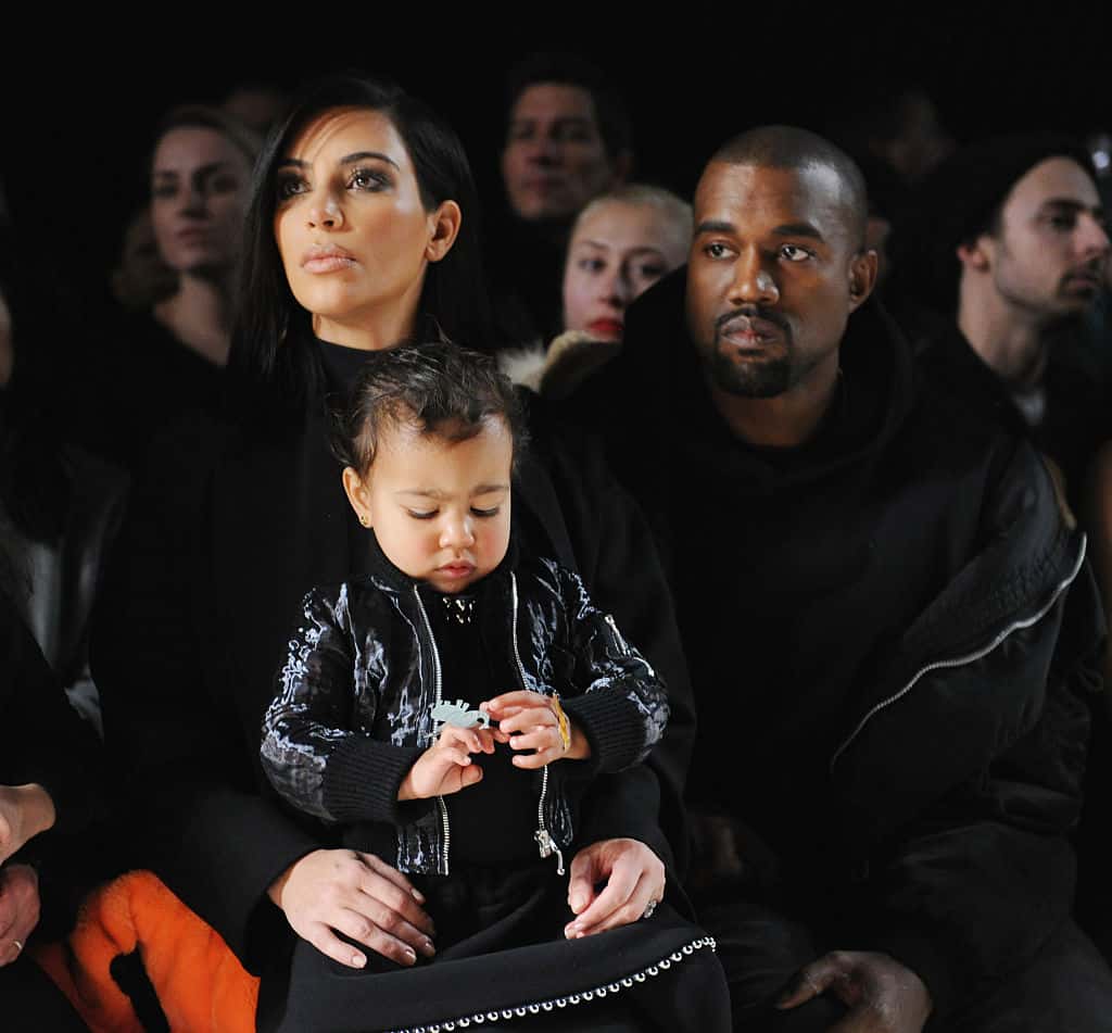 Kim Kardashian, North West and Kanye West