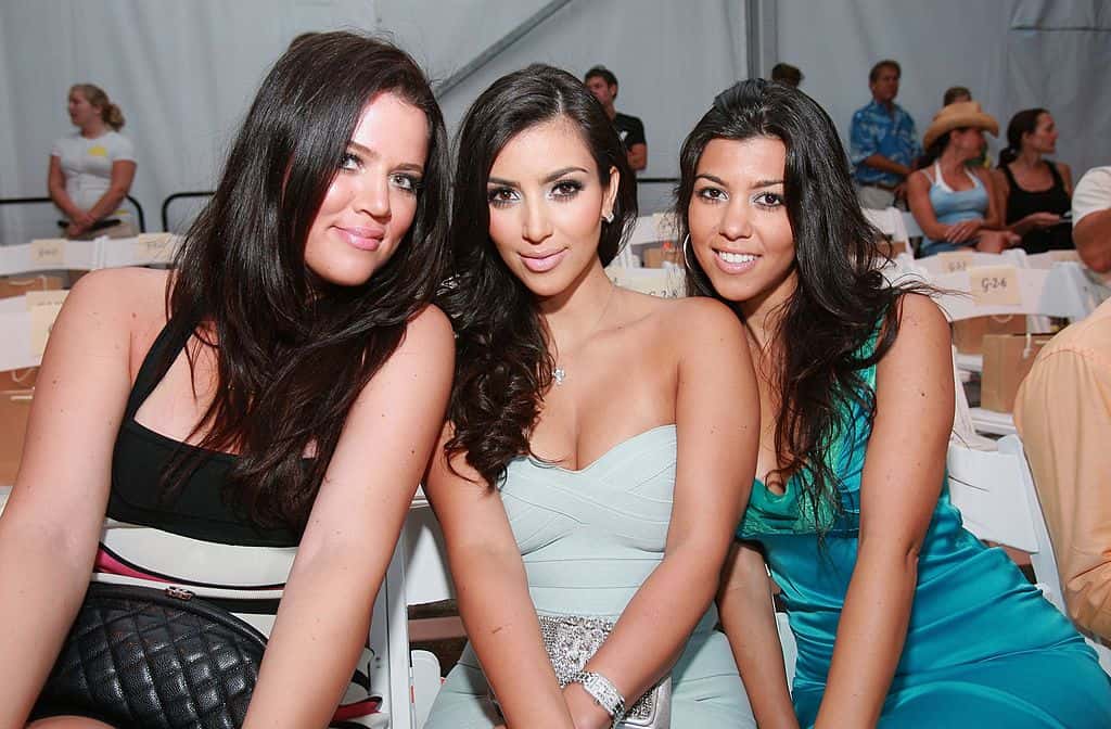 Khloe Kardashian, Kim Kardashian and Kourtney Kardashian