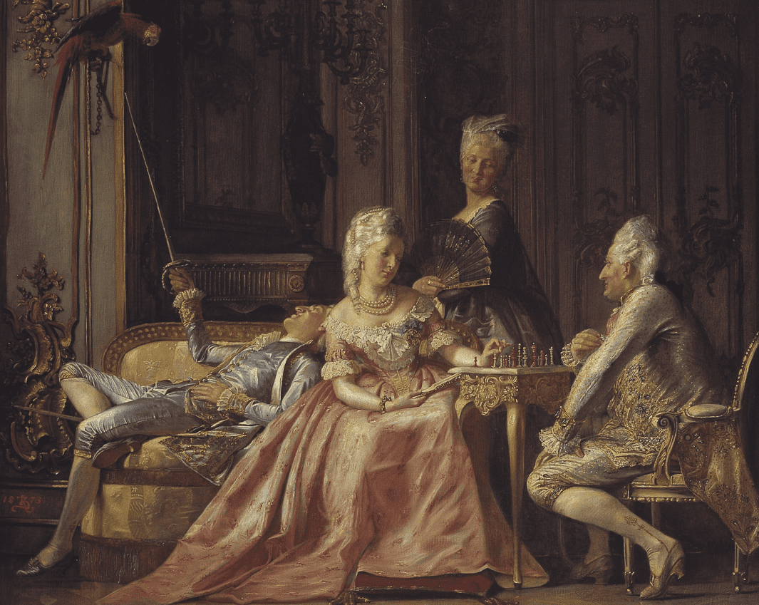 A scenery from the court of King Christian VII of Denmark Edit this at Wikidata