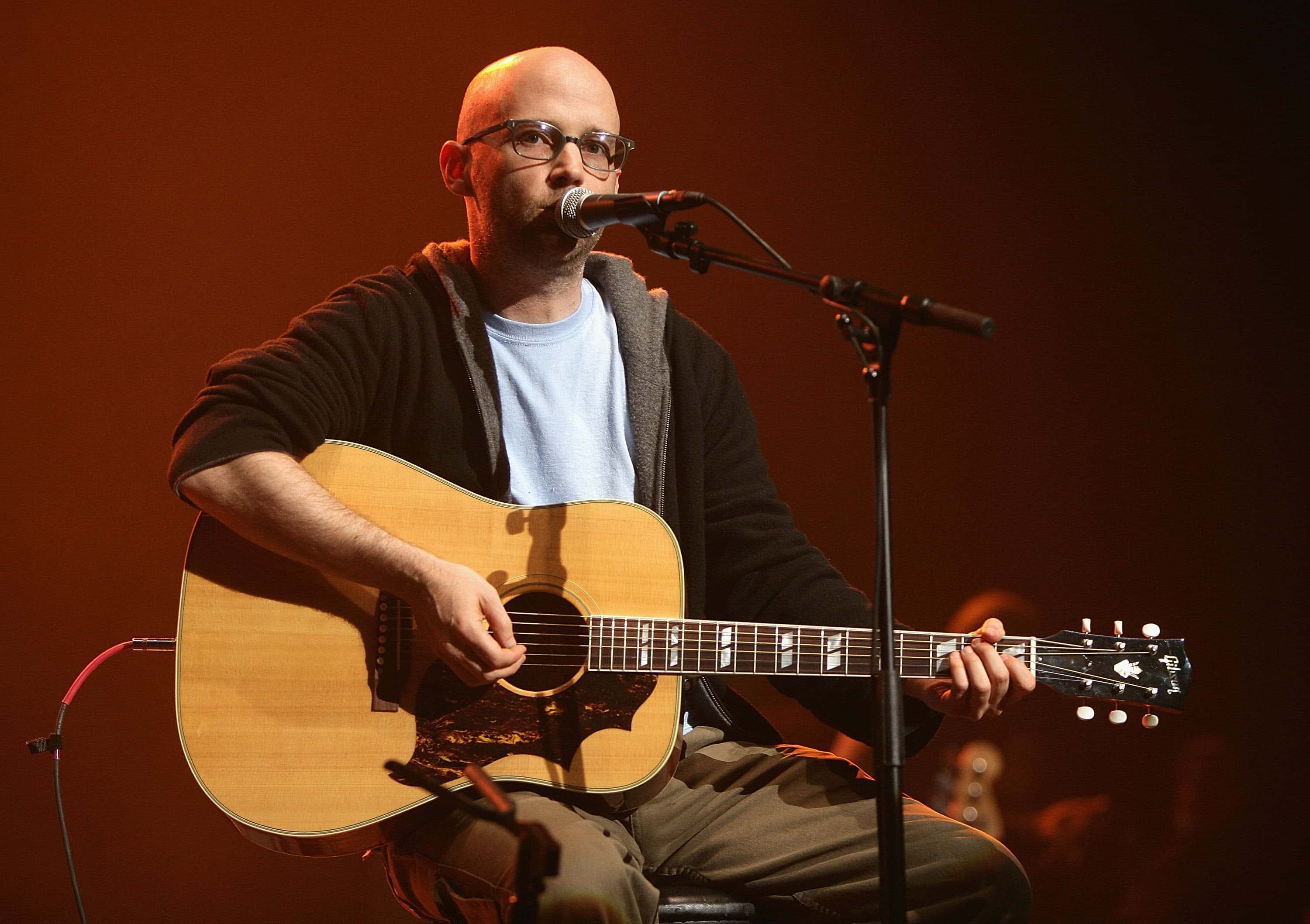 Musician Moby performs