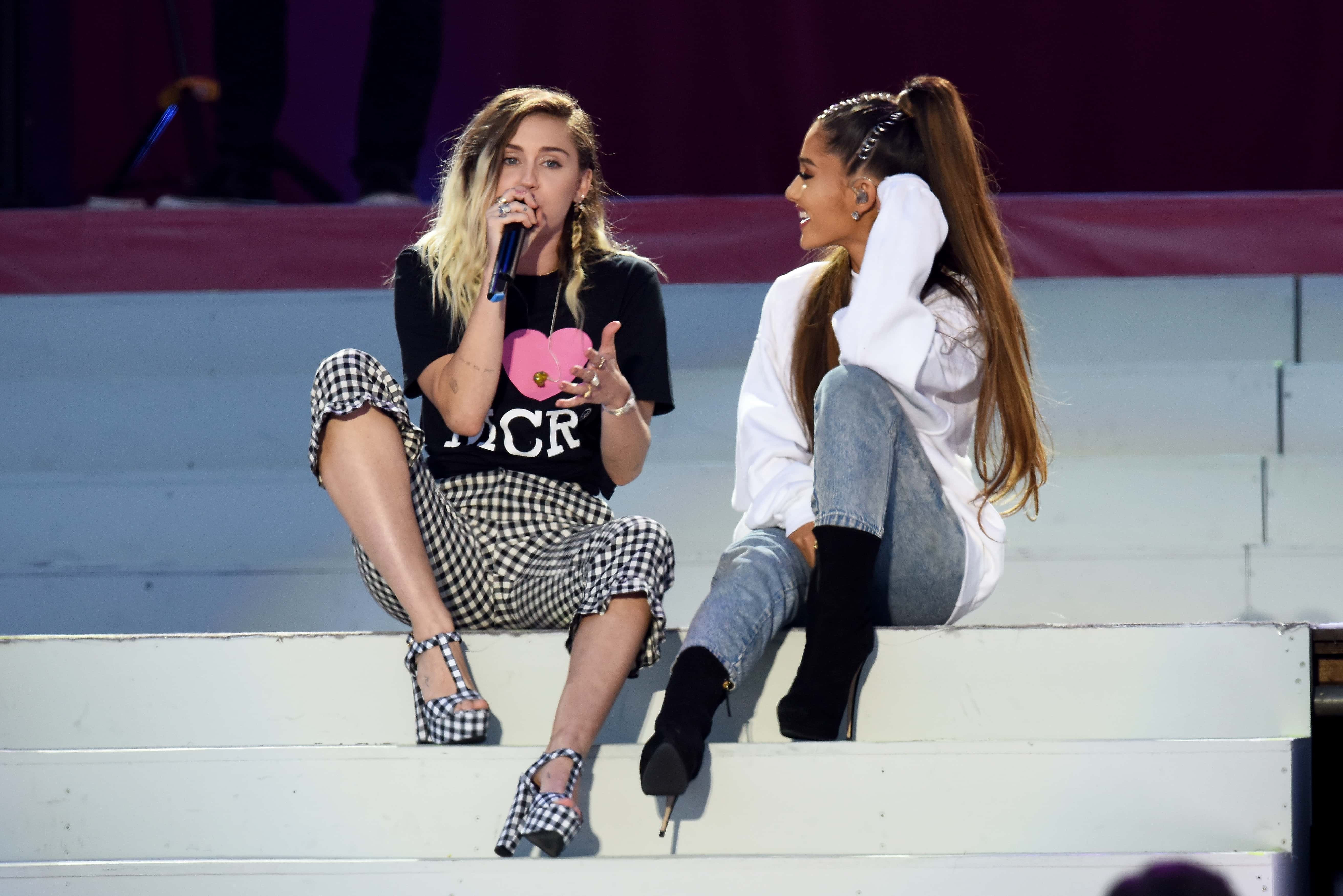 Miley Cyrus and Ariana Grande