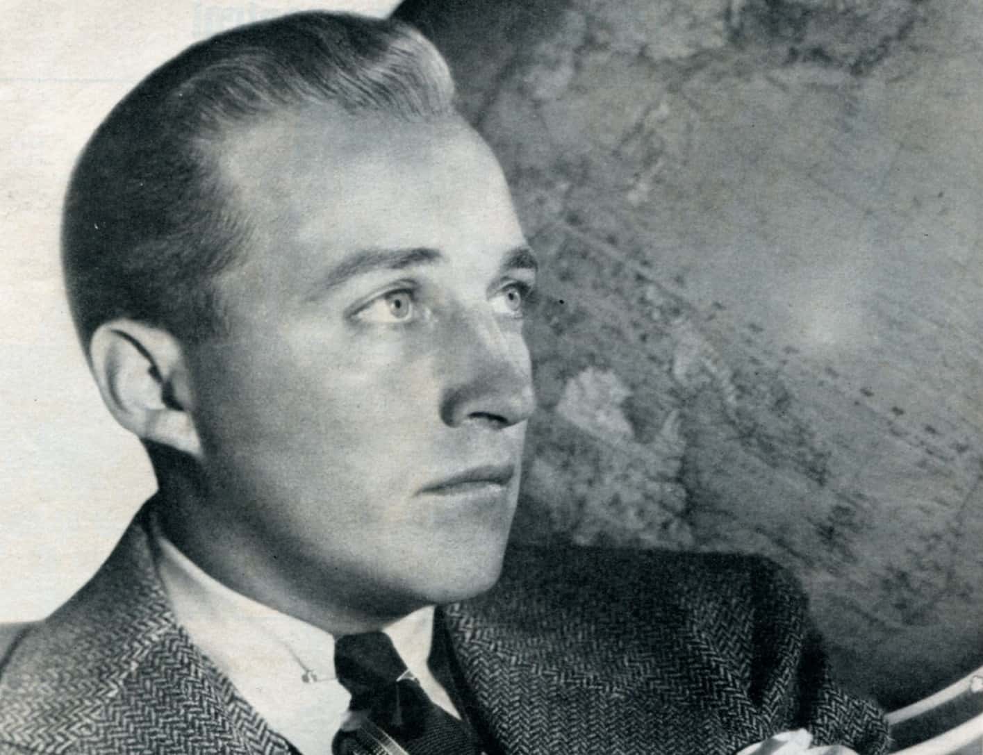Bing Crosby looking at side