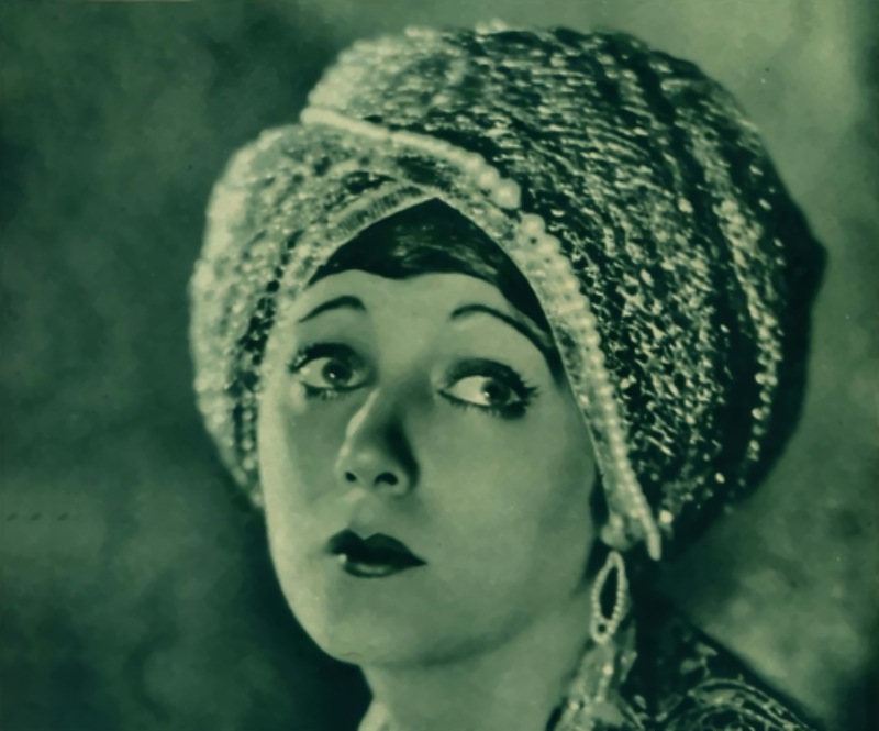 Barbara La Marr wearing turban 