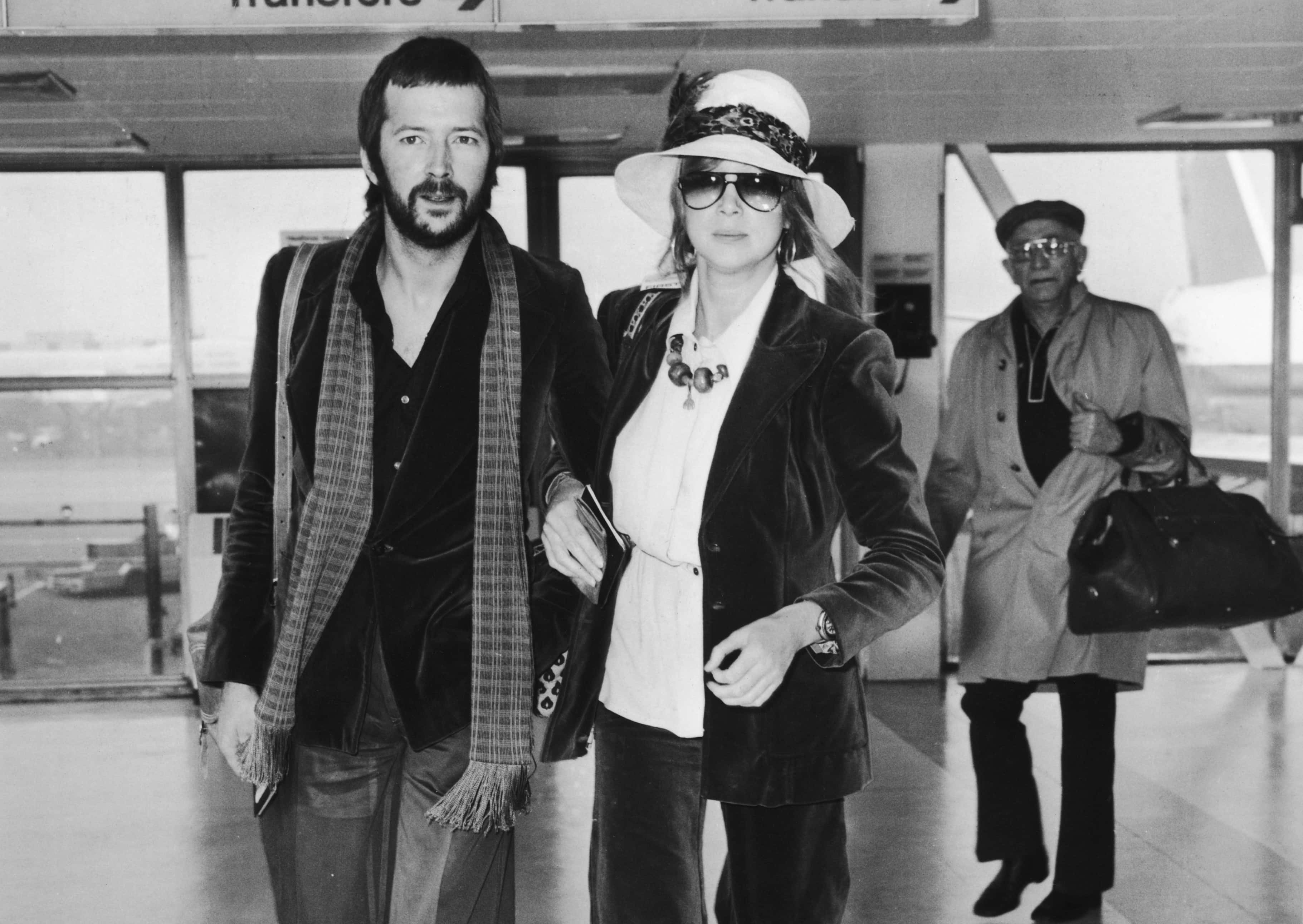 British musician Eric Clapton and his girlfriend Pattie Boyd - 1977