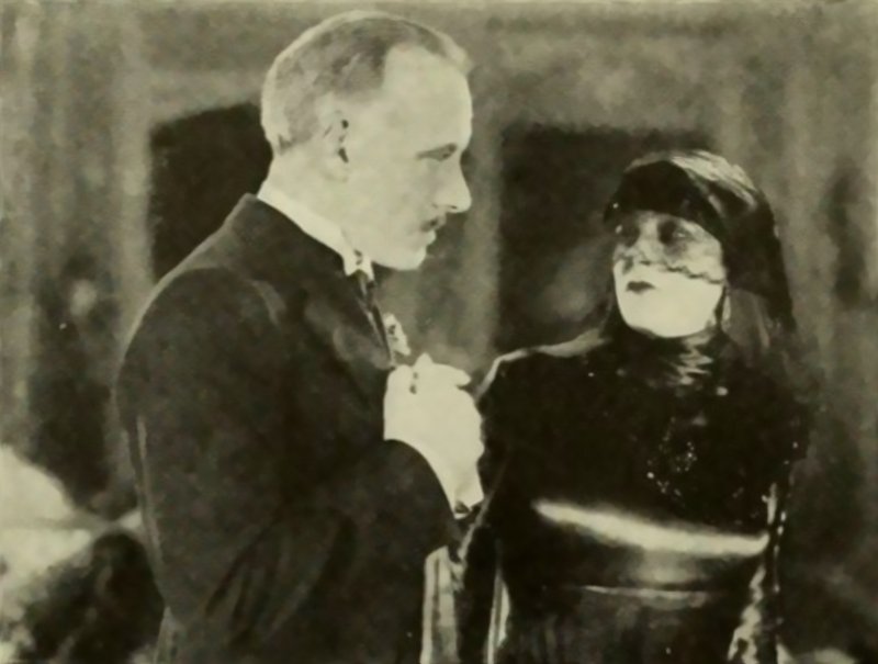 Barbara La Marr in black dress
