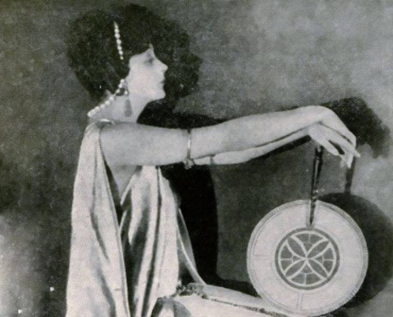 Barbara La Marr in white dress and jewels