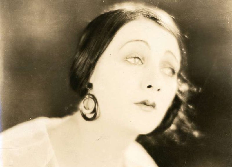 Barbara La Marr in white dress 