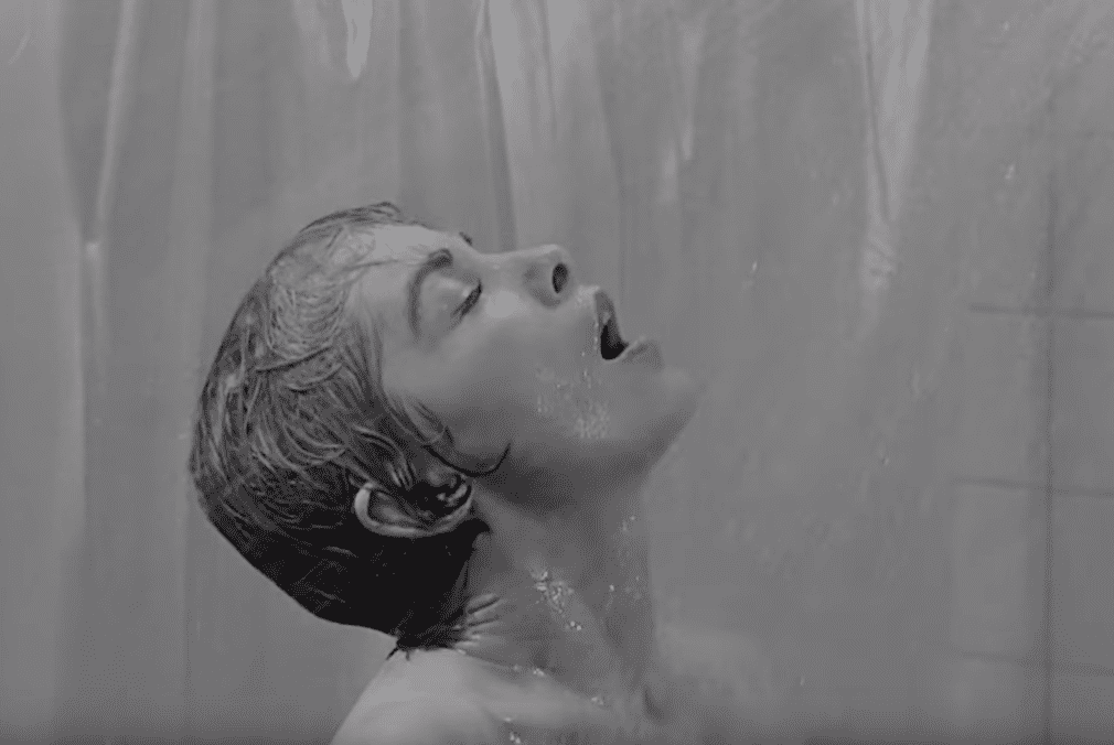 Janet Leigh at the shower scene 