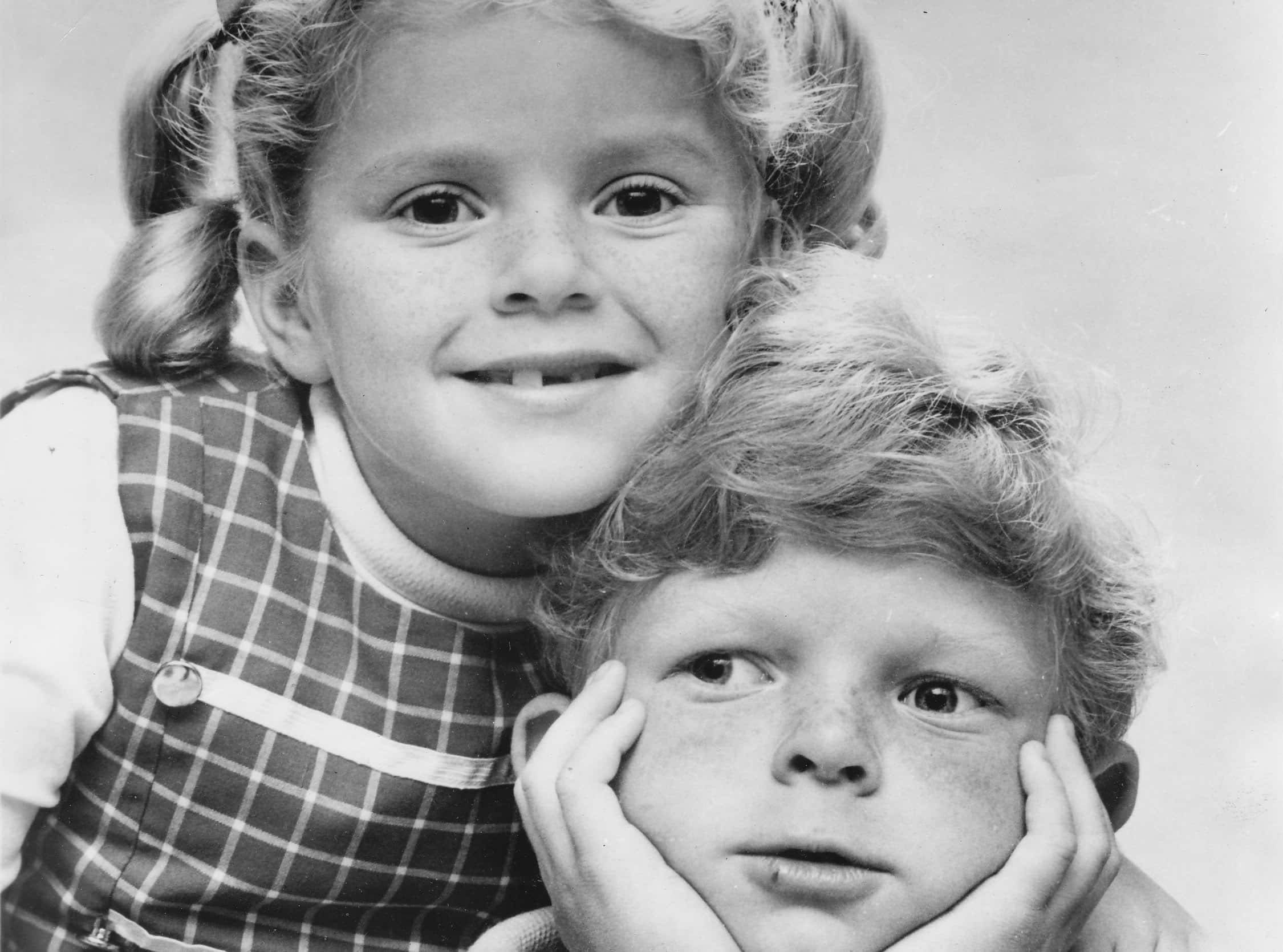 American child actors, Anissa Jones and Johnny Whitaker 