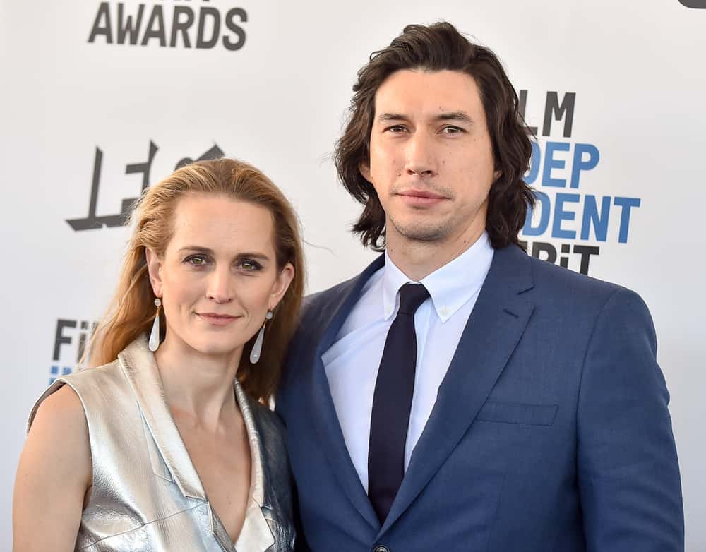 Adam Driver and Joanne Tucker at the 2019 Film Independent Spirit Awards