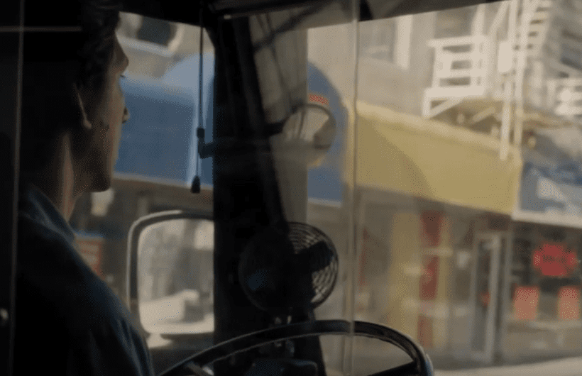 A visually captivating still taken from a pivotal moment in the film Paterson (2016)