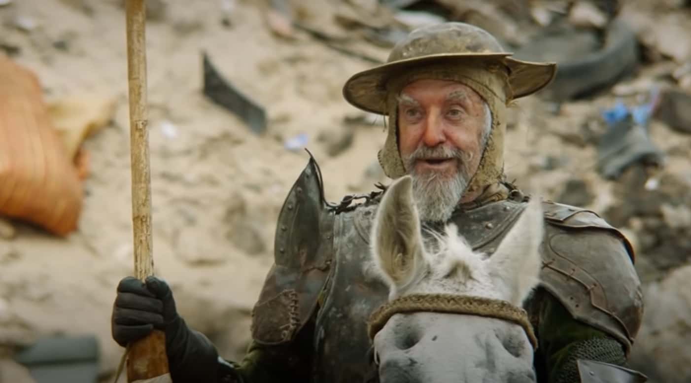 A visually captivating still taken from a pivotal moment in the film The Man Who Killed Don Quixote (2018)