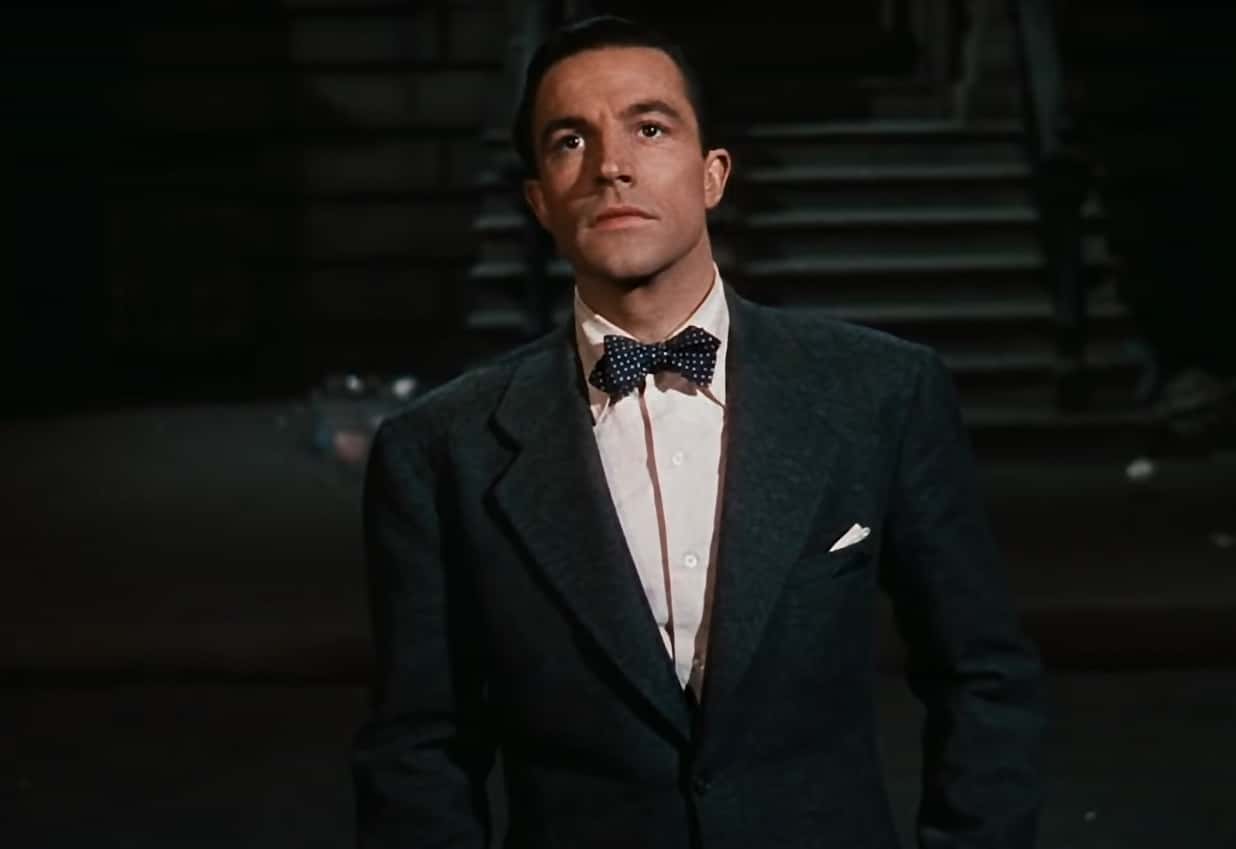 Gene Kelly in black suit