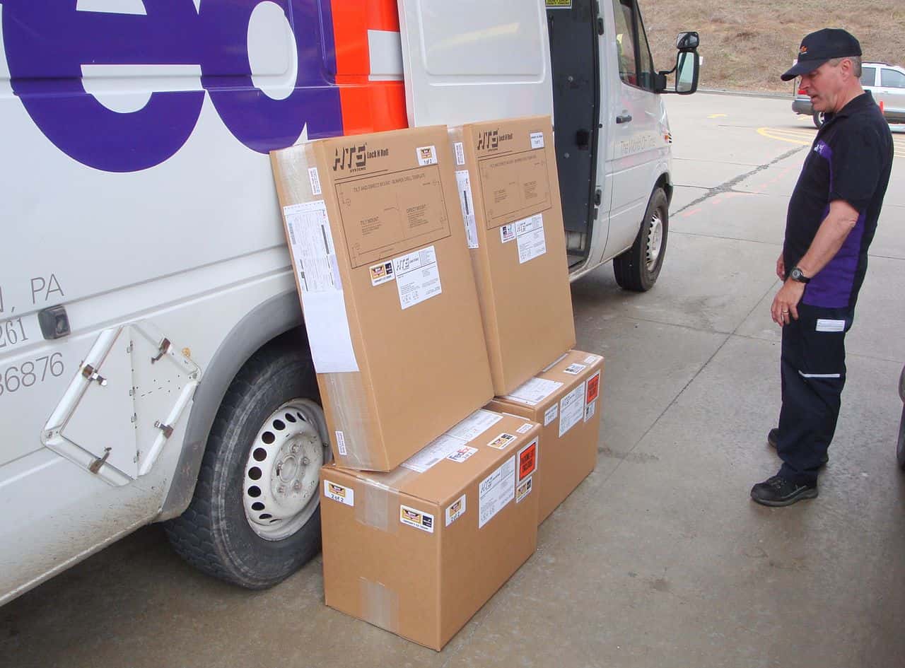 HTS Systems orders for Pensacola and Jacksonville, Florida shipping FedEx Express