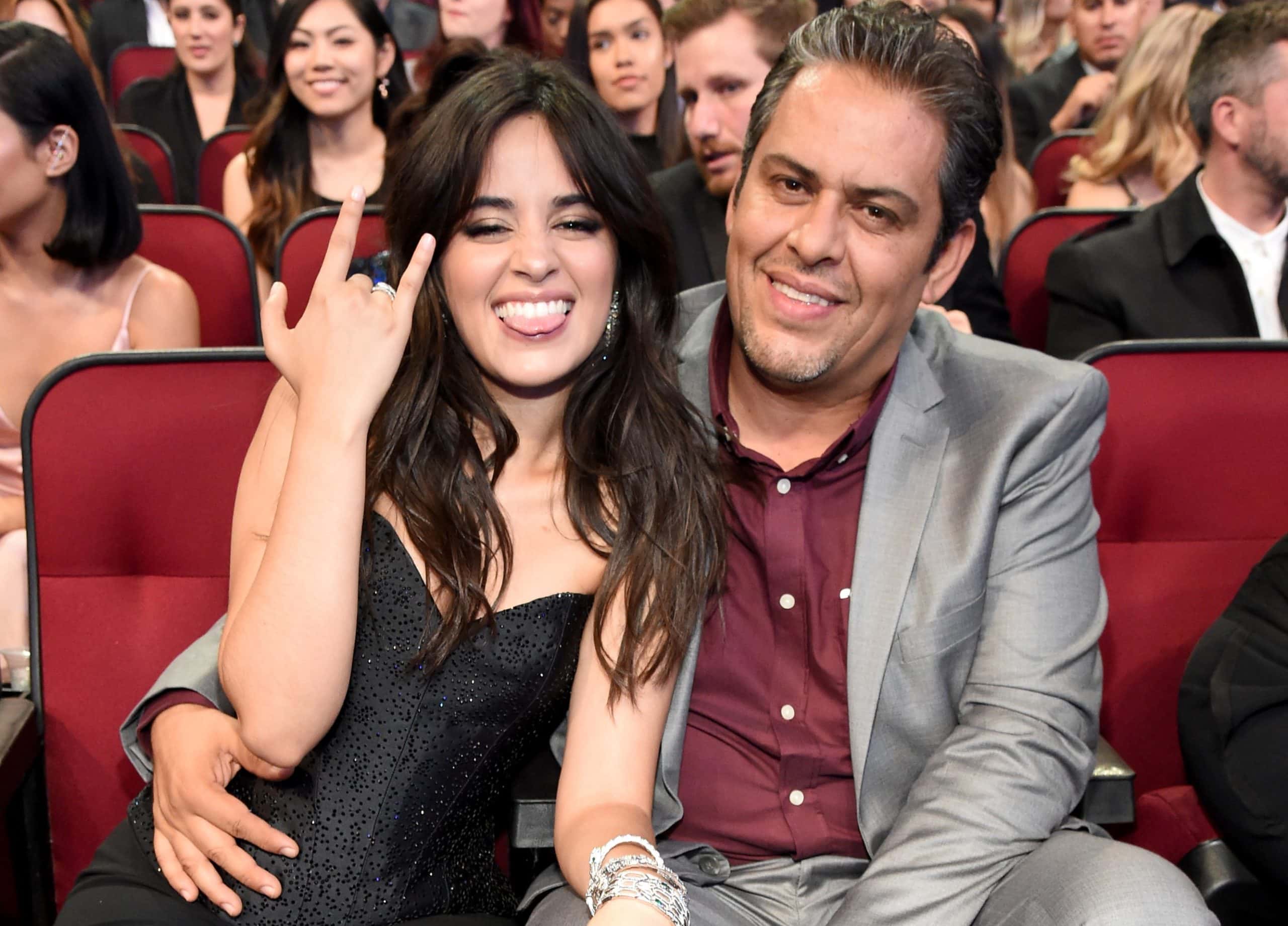 Camila Cabello at the 2018 American Music Awards with her father
