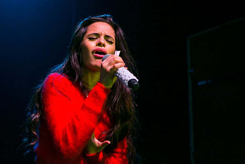 Camila Cabello of Fifth Harmony performs at the 2013AMP 98.7 