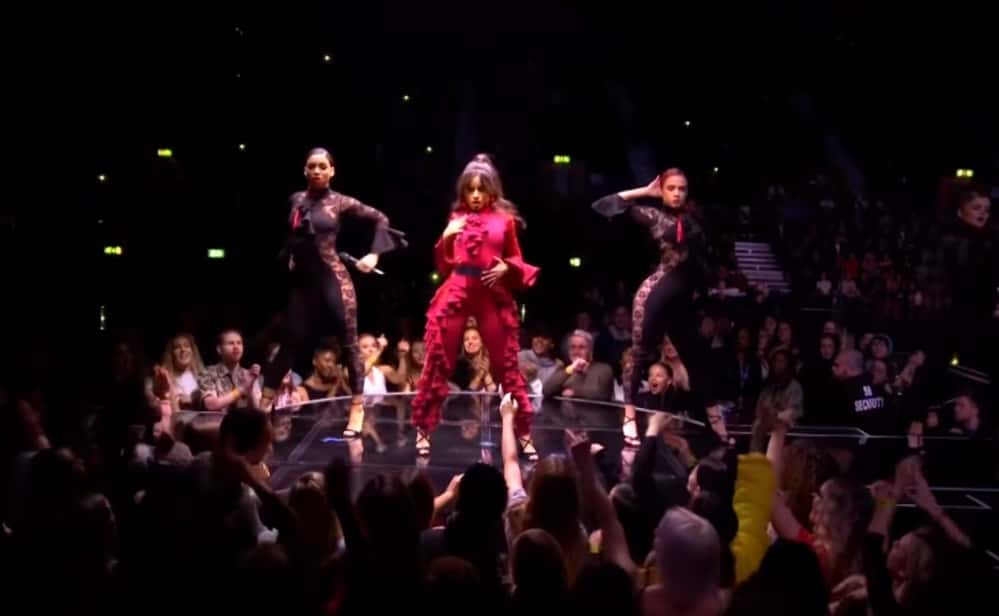 Camila Cabello perfoming at the 2017 MTV EMA