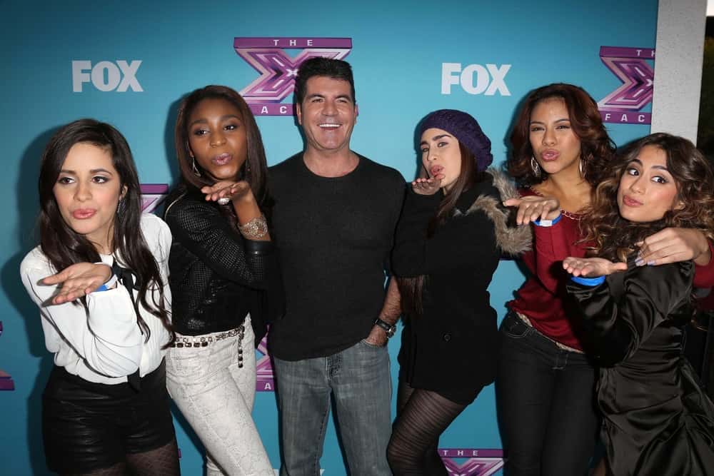 Simon Cowell, Fifth Harmony at the "The X Factor" Season Finale