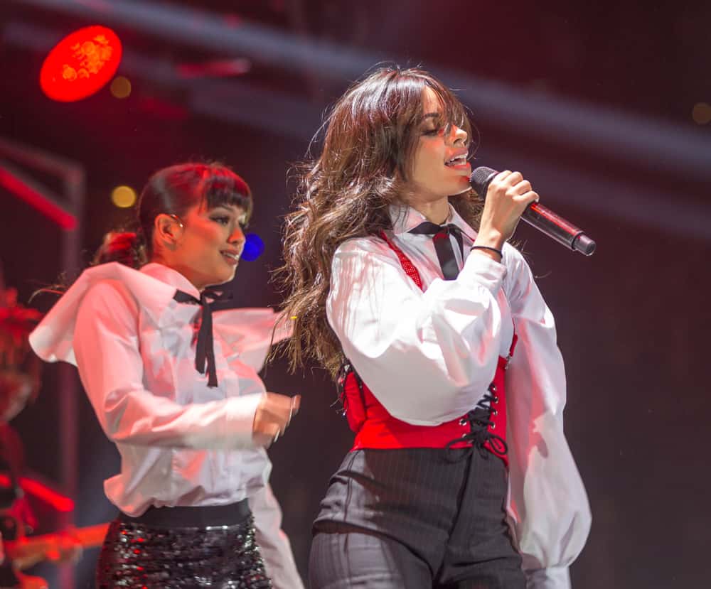 Camila Cabello performing at the Power 96.1 iHeartRadio 2017 Jingle Ball