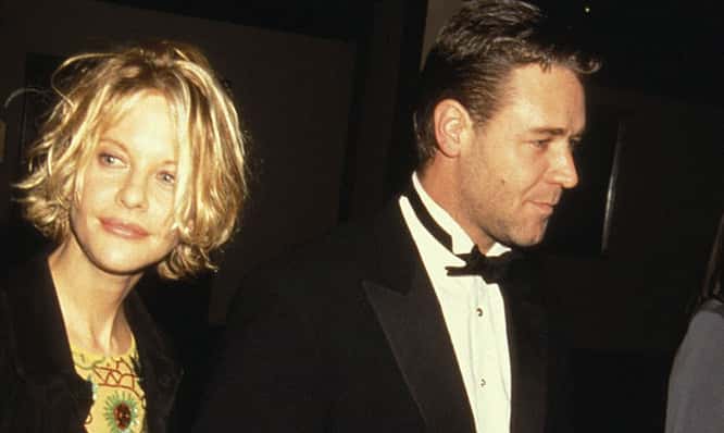 Meg Ryan and Russell Crowe at the Beverly Hilton Hotel