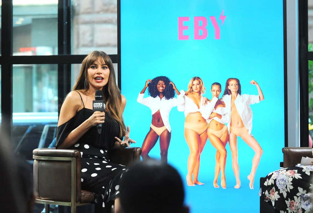 Actress Sofia Vergara attends Build to discuss The EBY Lingerie Line 