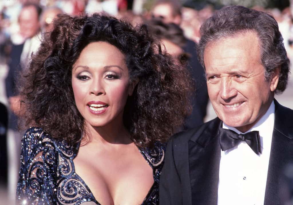 Vic Damone and Diahann Carrolll during 38th Annual Primetime Emmy Awards