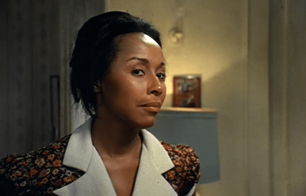 Close up of the actress Diahann Carroll taken from the movie Claudine