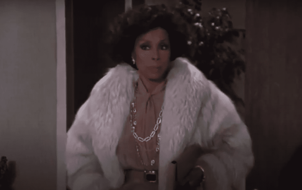 Diahann Carroll in Dynasty (1981 TV series) wearing white dress