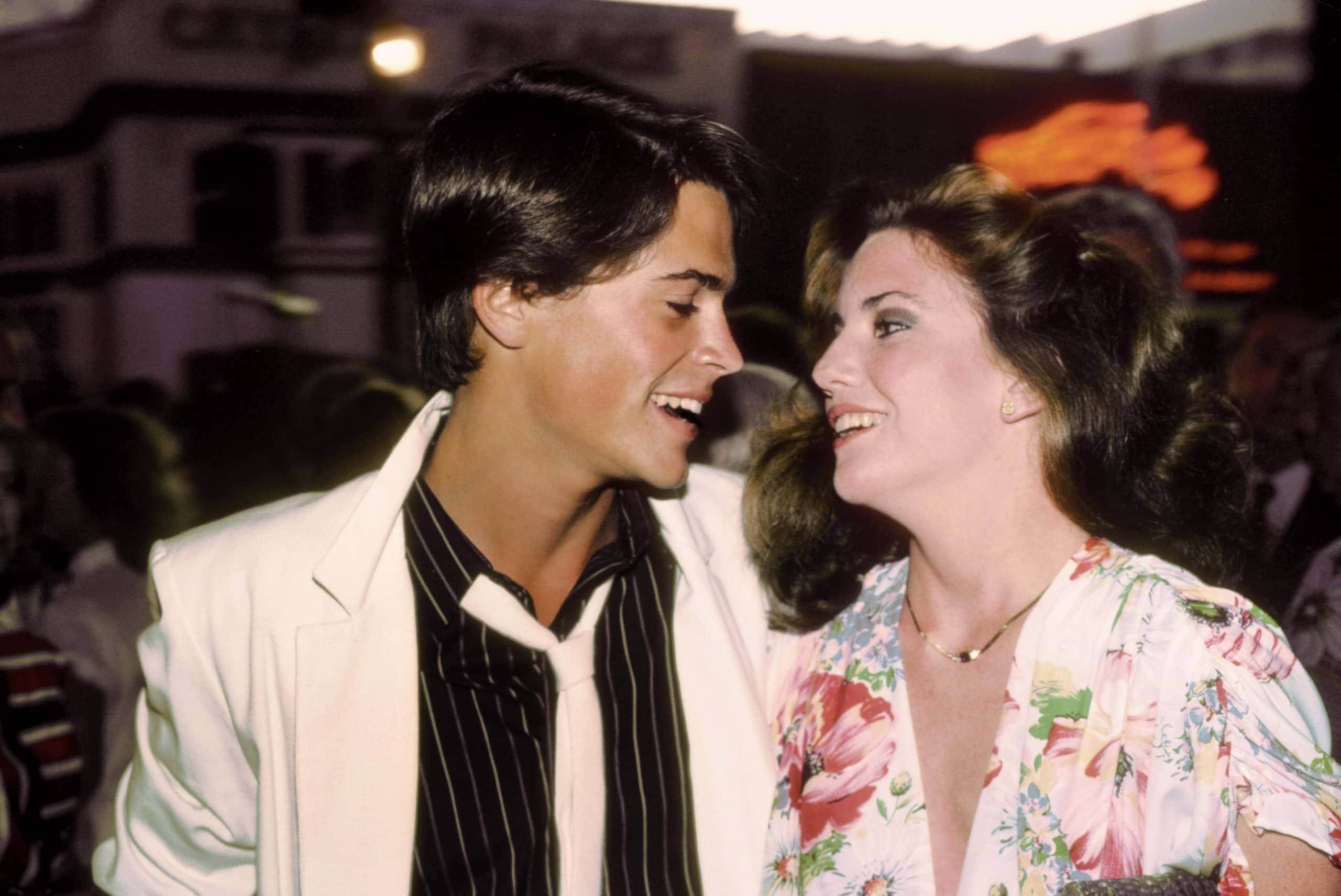 Actors Rob Lowe and Melissa Gilbert attend an event