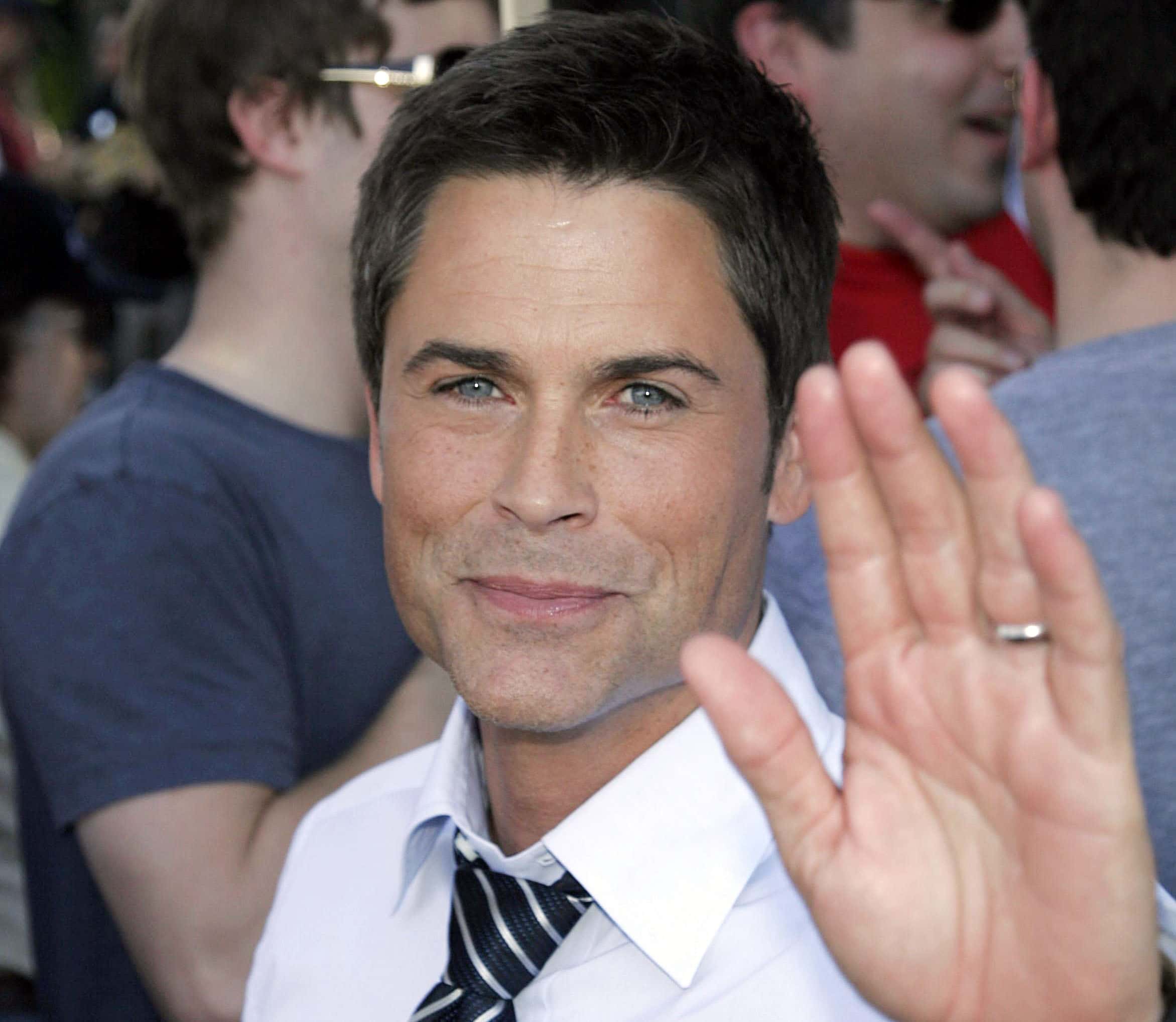 Rob Lowe on location for PICKETING WITH THE STARS-TV