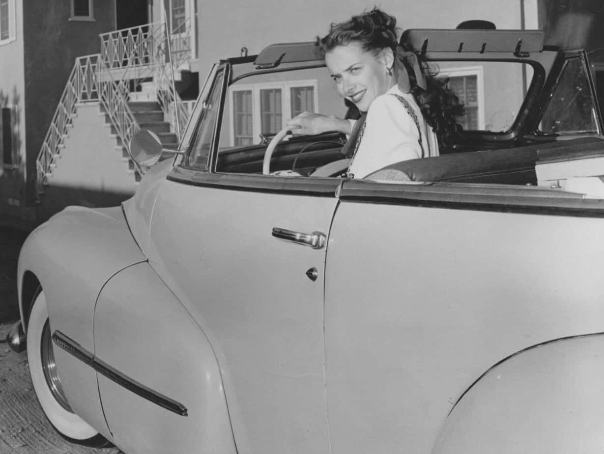 Susan Peters driving