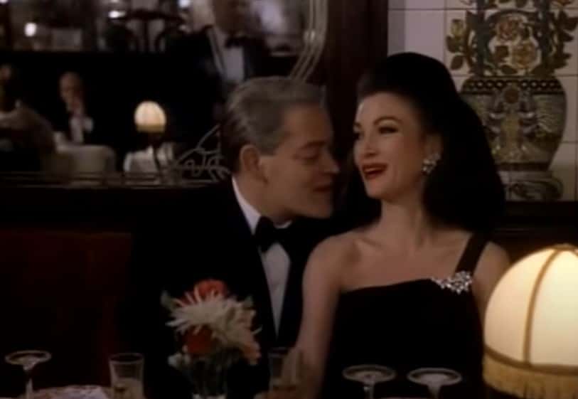 Portrait Photo depicting Maria Callas and Aristotle Onassis sitting next to each other