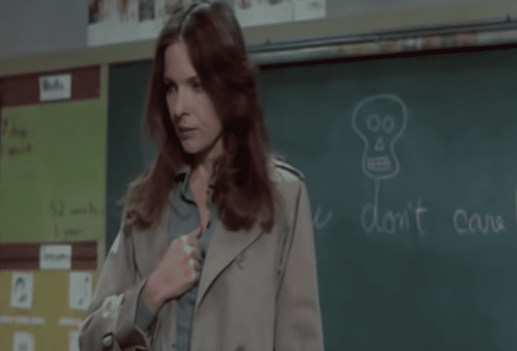 A visually captivating still taken from a pivotal moment in the film Looking for Mr. Goodbar (1977)