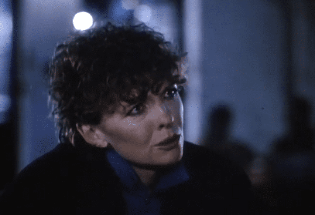 A visually captivating still taken from a pivotal moment in the film The Little Drummer Girl (1984)