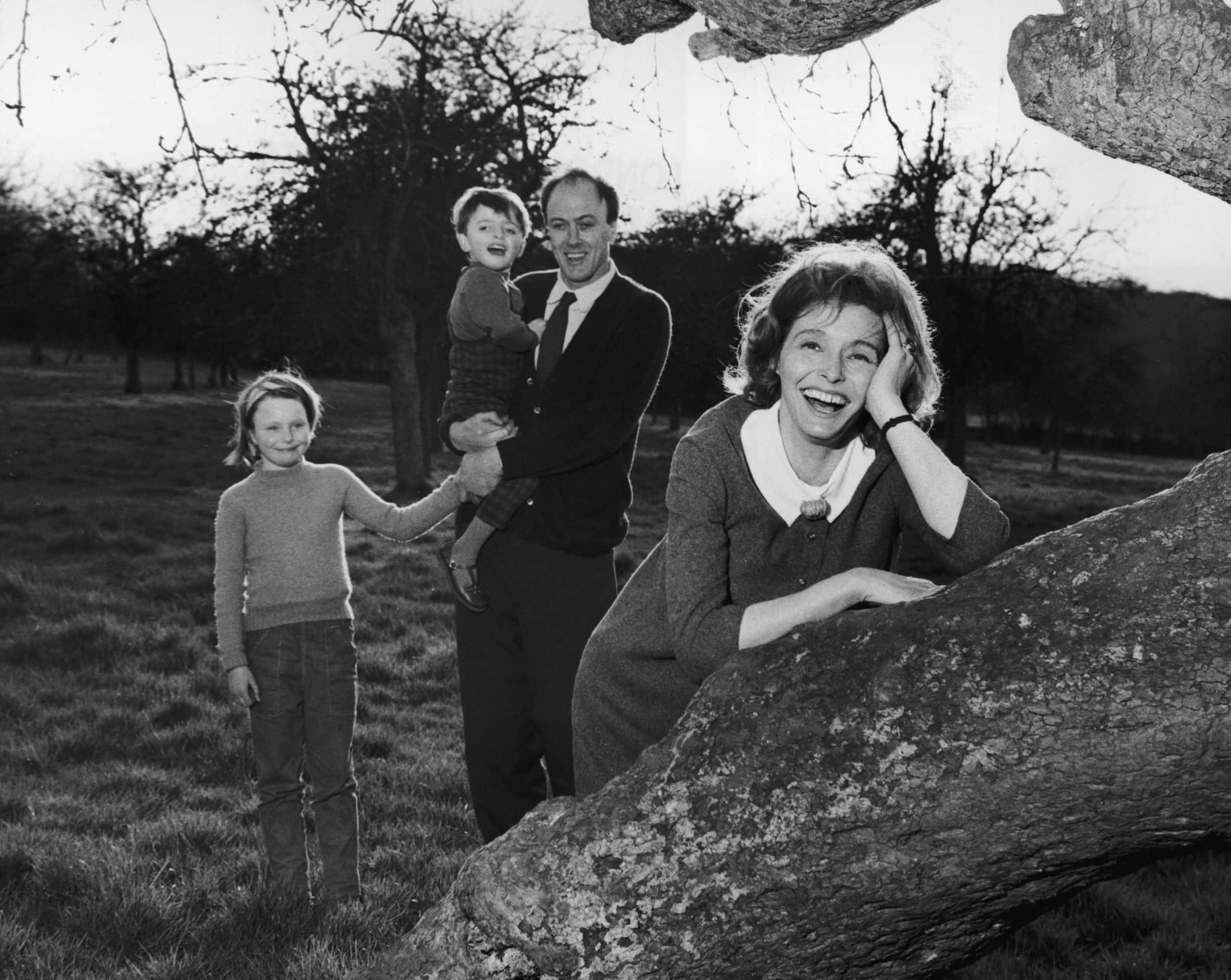 Roald Dahl with his family 