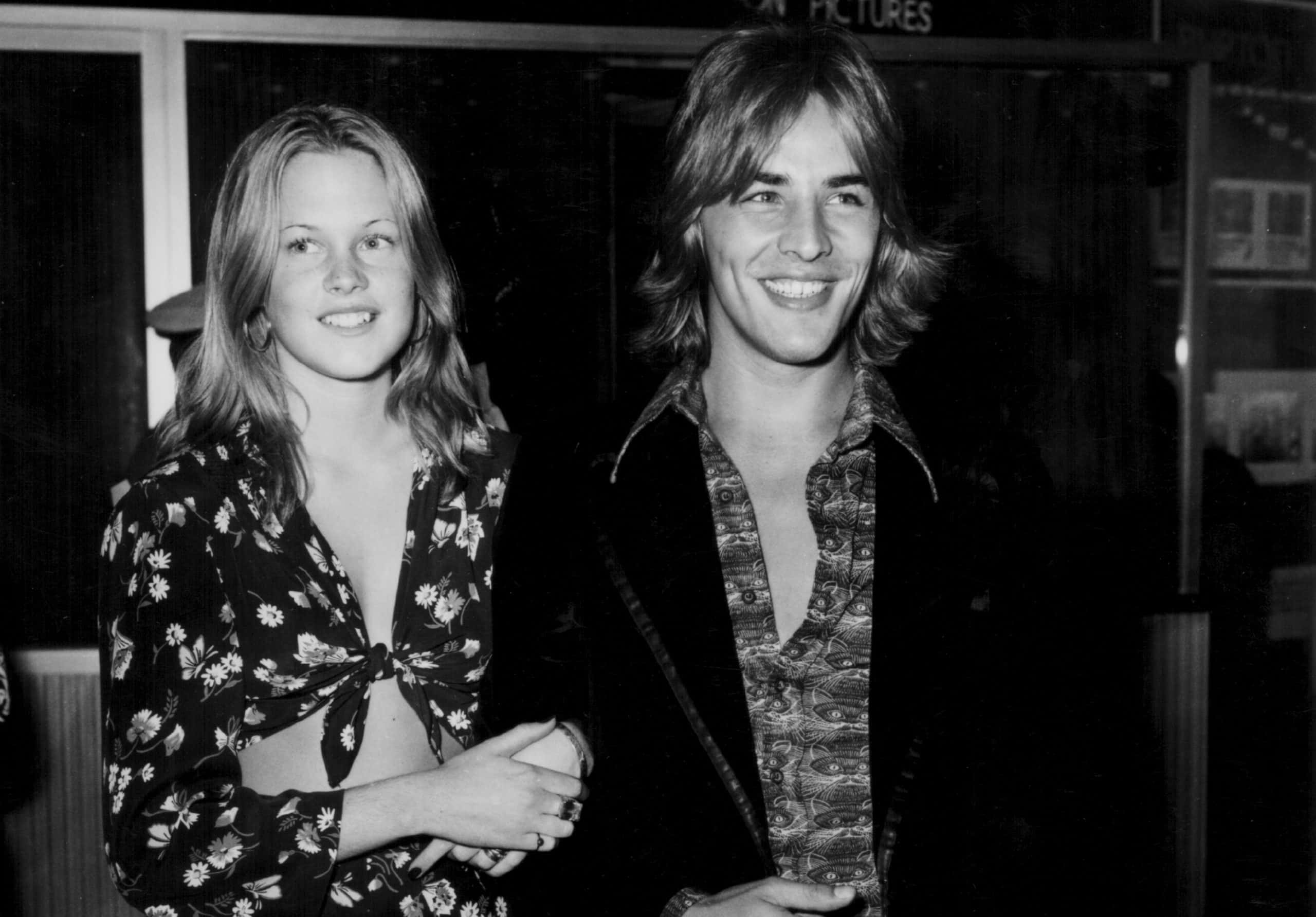 Melanie Griffith and Don Johnson, at the premiere of the movie 'Bluebeard'