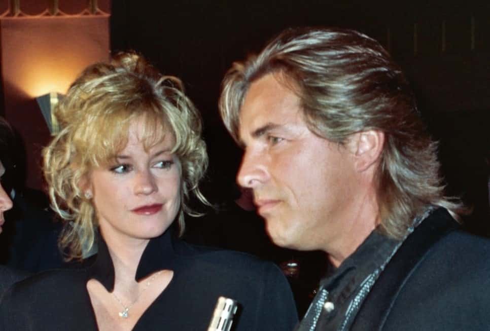 Melanie Griffith and Don Johnson at the APLA benefit