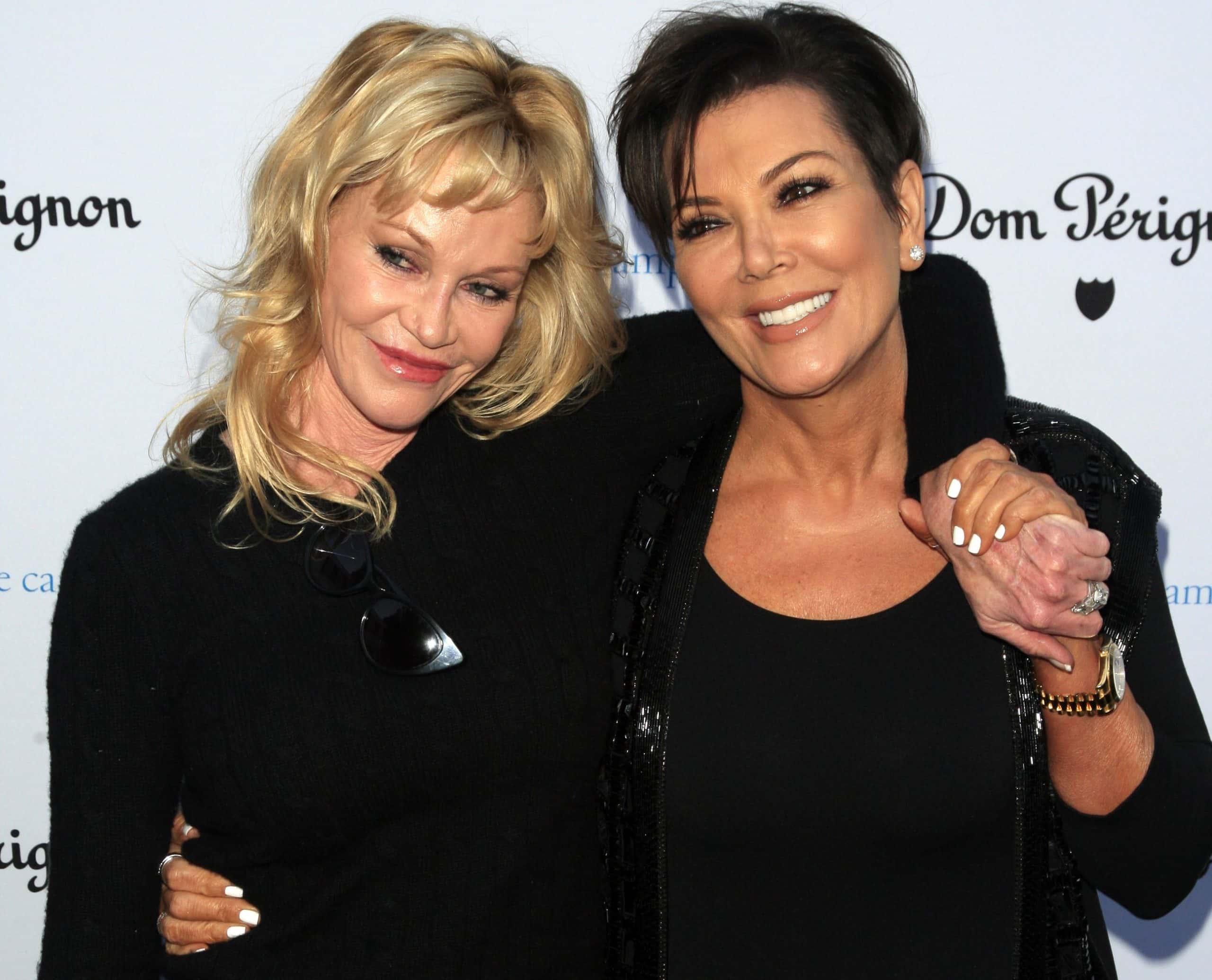 Melanie Griffith and Kris Jenner at the Children's Justice Campaign Event