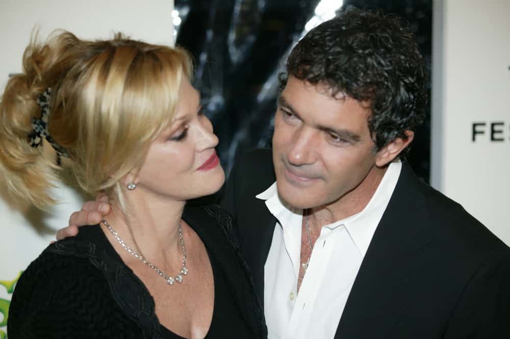 Melanie Griffith and Antonio Banderas at Tribeca Shrek Forever After premier