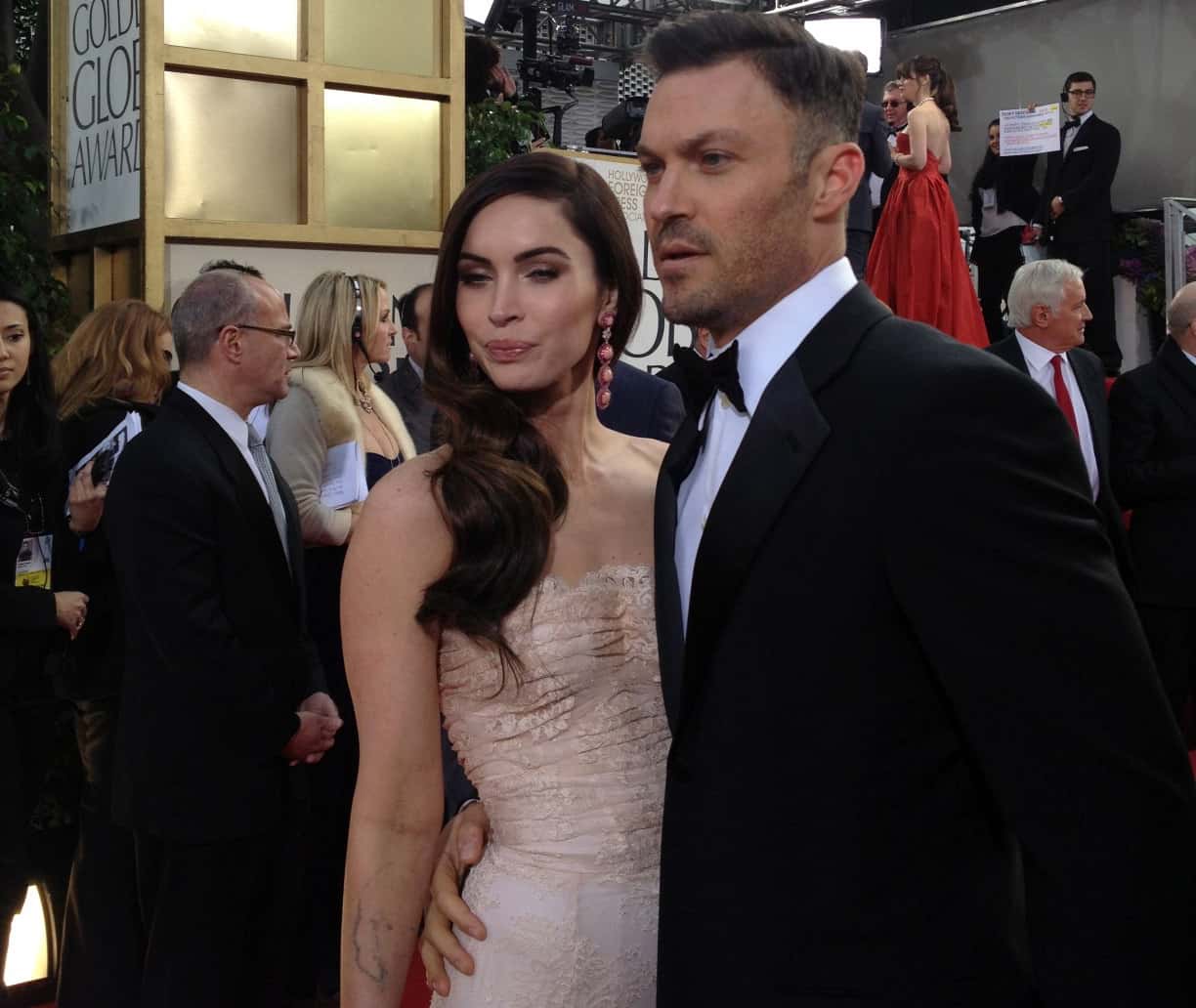 Megan Fox and Brian Austin Green at the Golden Globes