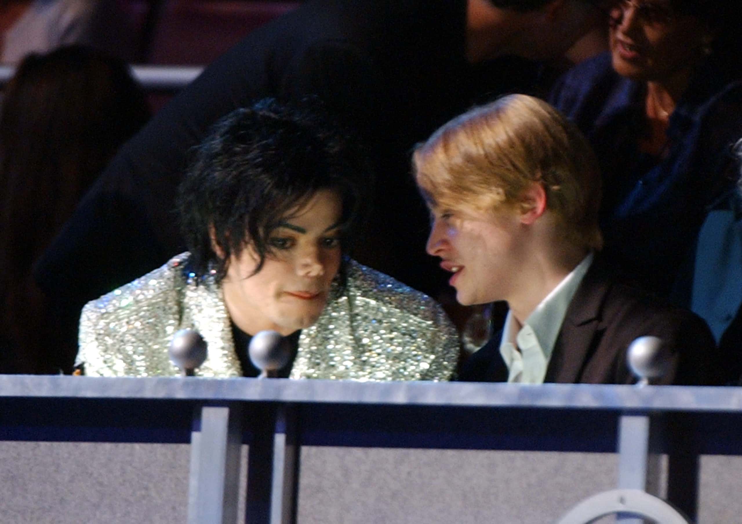 Michael Jackson and Macaulay Culkin at the Madison Square