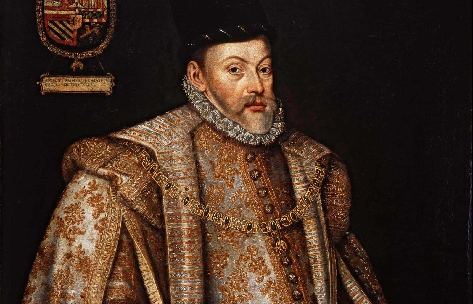 King Philip II Of Spain in golden attire