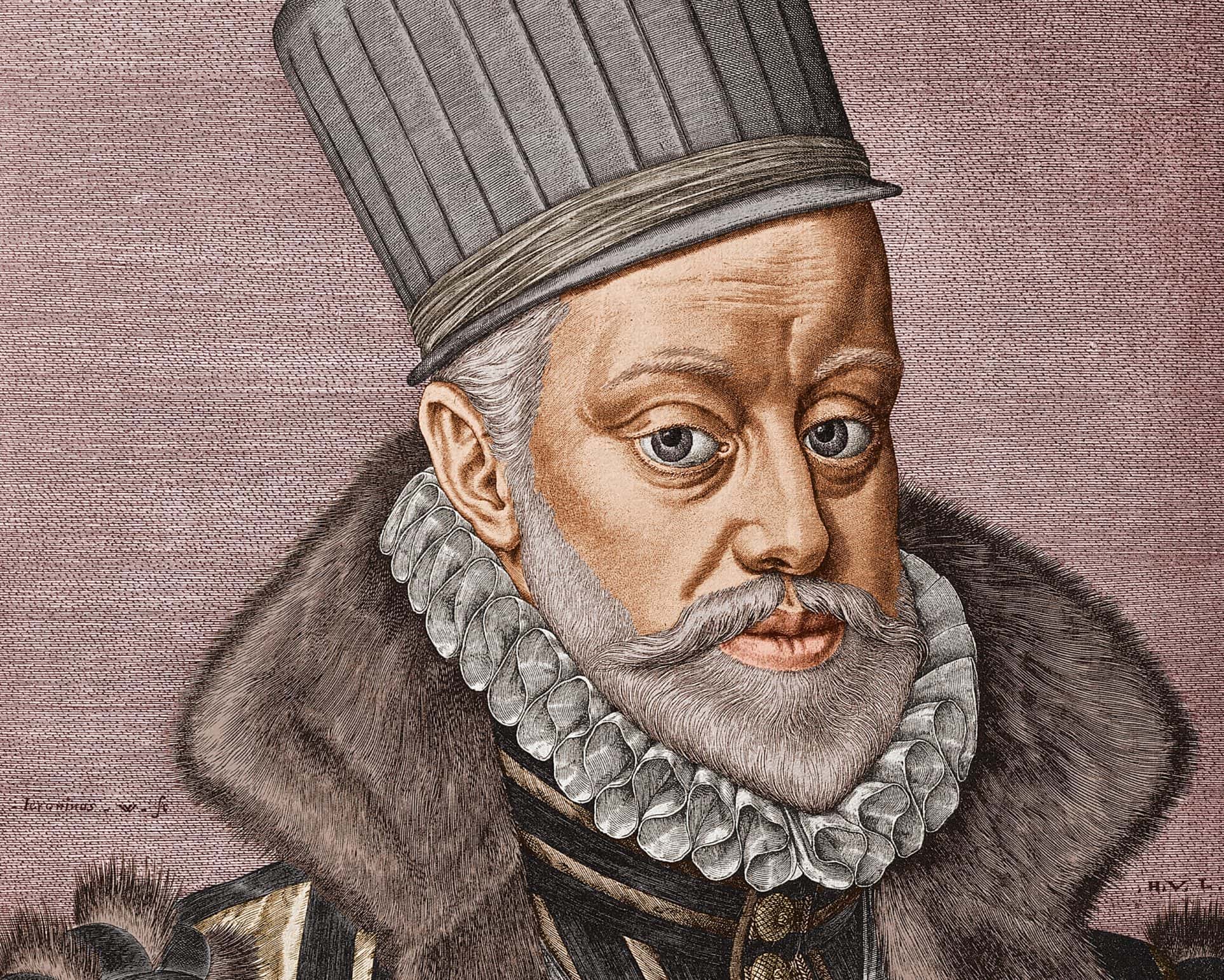 King Philip II in brown 