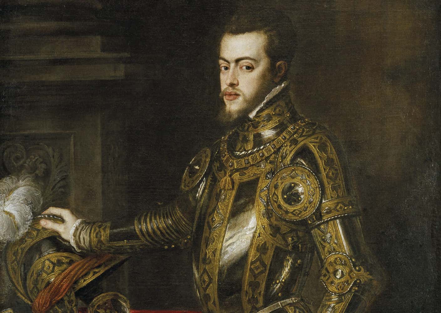 Philip II of Spain, painting facing left 